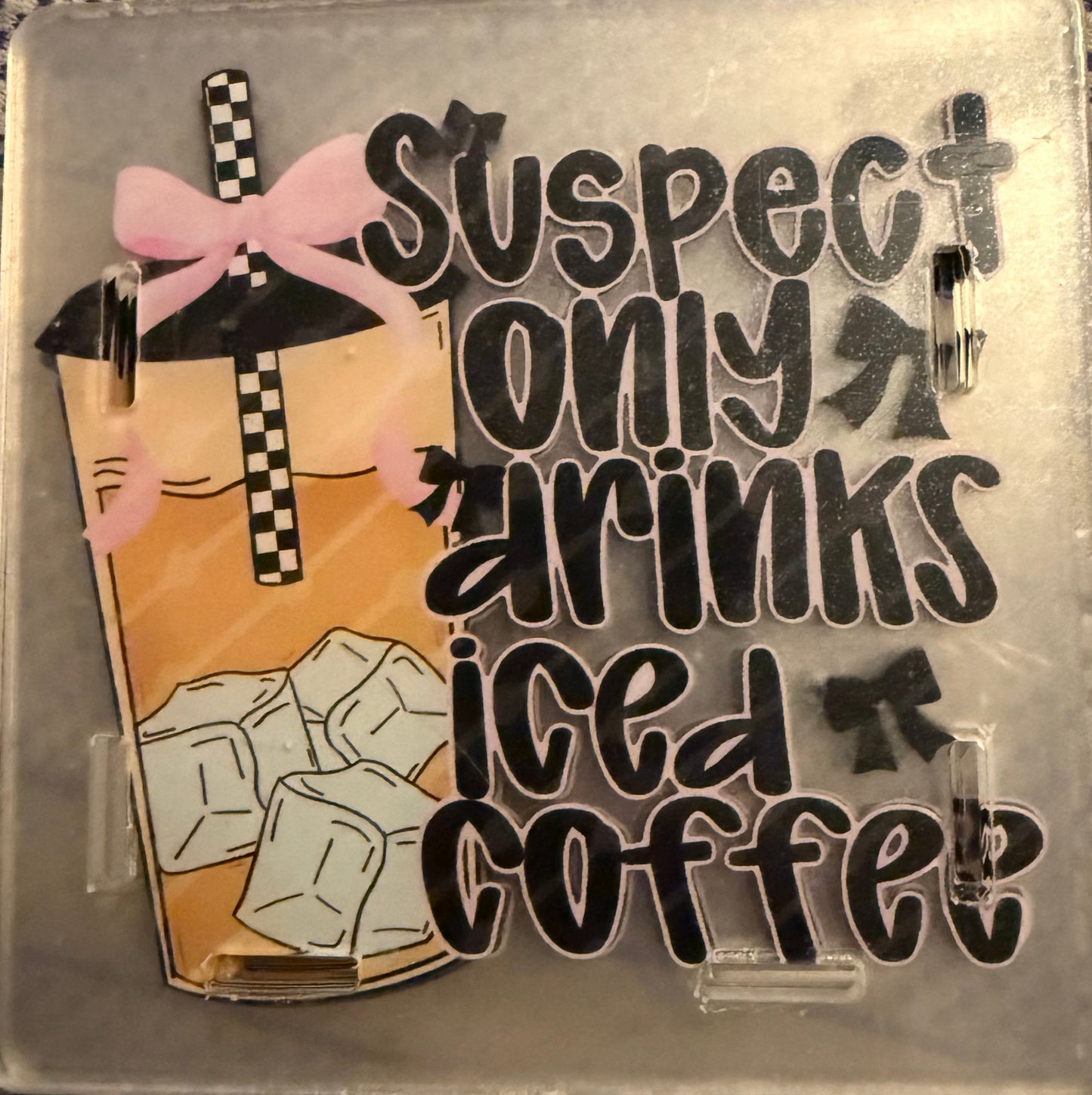 Suspect Only Drinks Iced Coffee