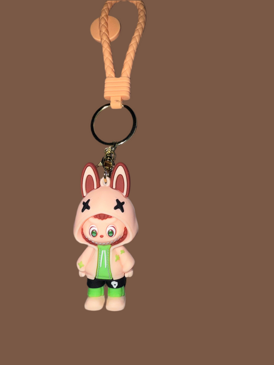 Green & Peach Labubu